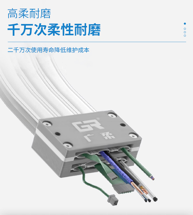 广柔无尘高柔性静音耐腐蚀替易格斯igus洁净室医疗半导体专用拖链